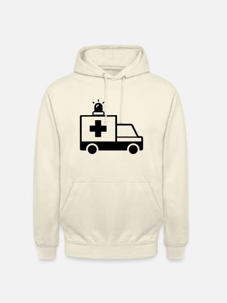 Krankenwagen Ambulance - Unisex Hoodie - vanilla
