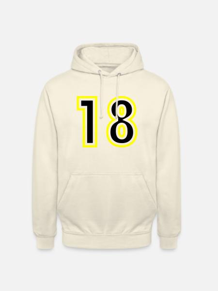 18 Number College - Unisex Hoodie - vanilla