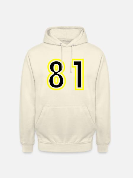 81 Number College - Unisex Hoodie - vanilla