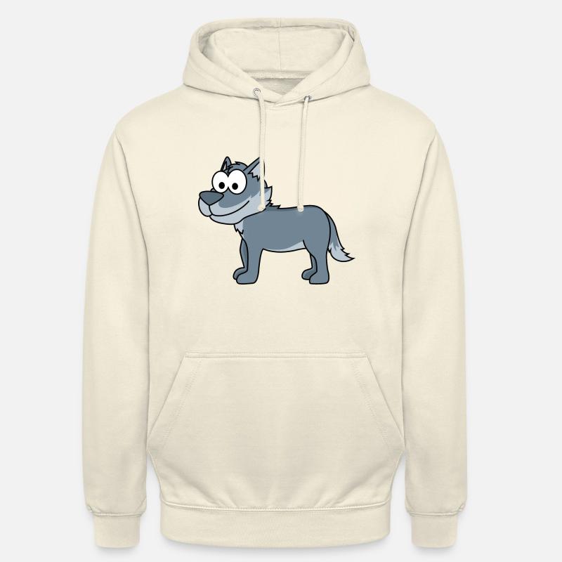 Wolf Comic Tier - Unisex Hoodie - Vanille-Milchshake