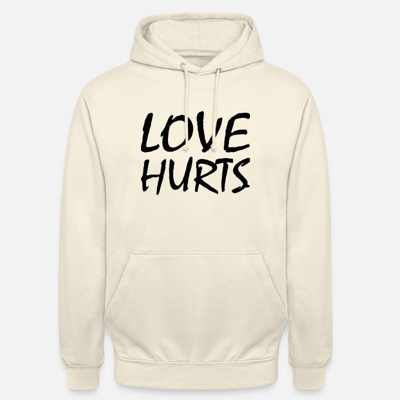 Love hurts - Sweat-shirt à capuche unisexe - vanille