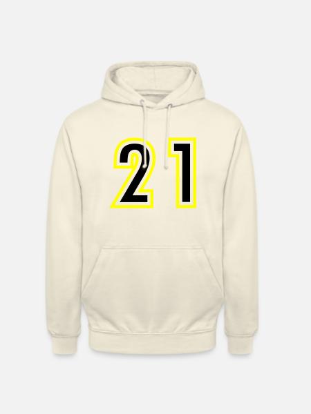 21 Number College - Unisex Hoodie - vanilla