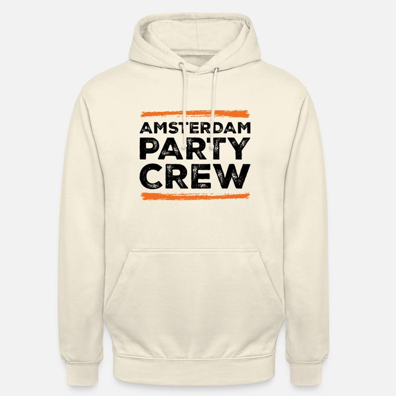 Équipe de fête d’Amsterdam - Sweat-shirt à capuche unisexe - vanille