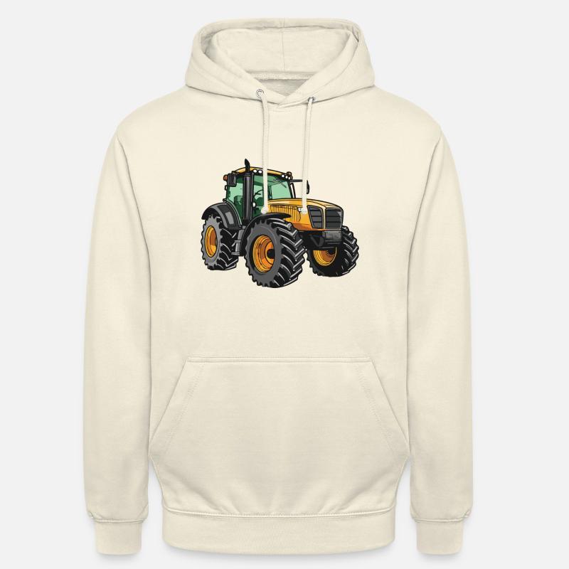 Symbol för traktor - Luvtröja unisex - vaniljmilkshake