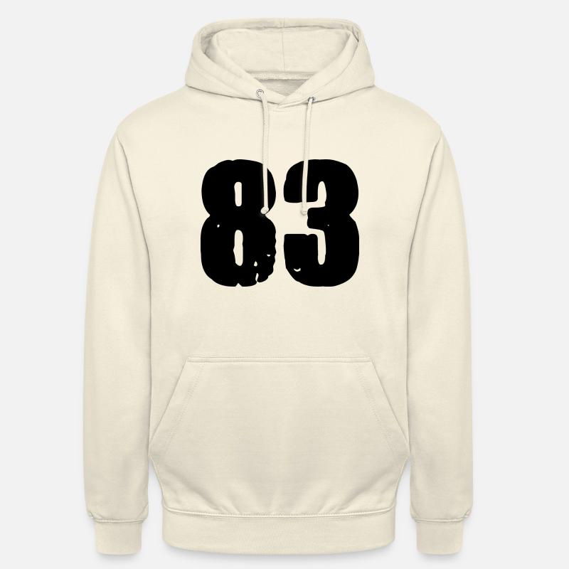 Maillot à 83 numéros - Sweat-shirt à capuche unisexe - vanille