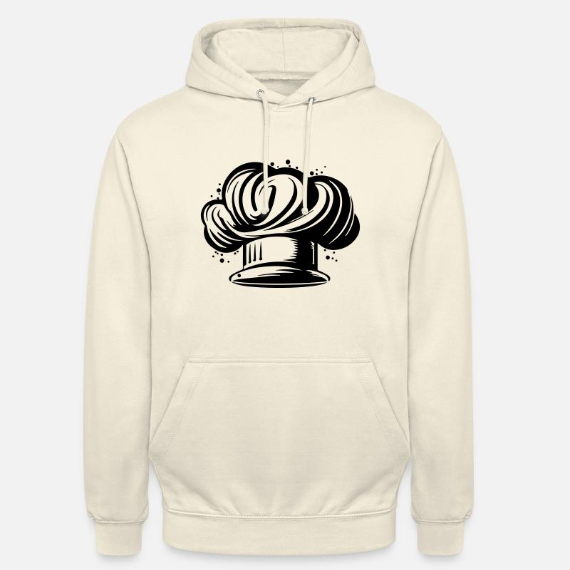Chef's Hat Silhouette Cooking Chef - Unisex Hoodie - vanilla