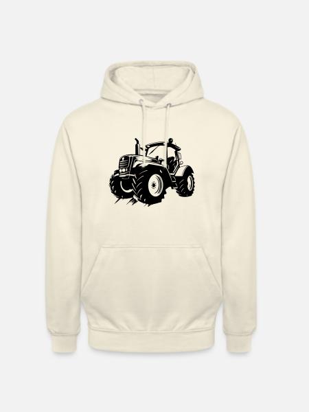 Tractor Farmer Farmer Symbol - Unisex Hoodie - vanilla