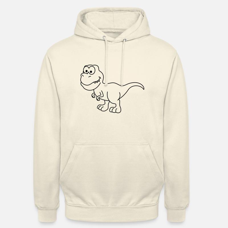 Dinosaurier T-Rex Comic - Unisex Hoodie - Vanille-Milchshake