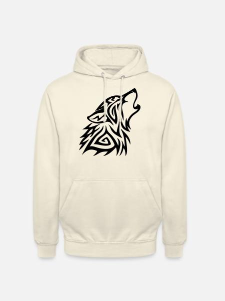 Wolf - Unisex Hoodie - Vanille-Milchshake