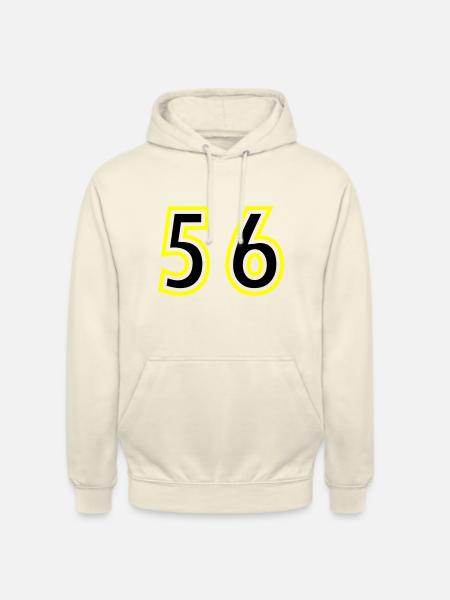 56 Number College - Unisex Hoodie - vanilla