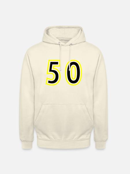 52 Zahl College - Unisex Hoodie - Vanille-Milchshake
