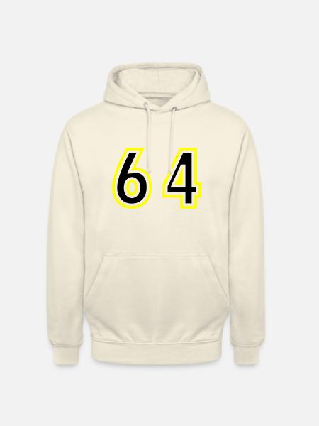 64 Number College - Unisex Hoodie - vanilla