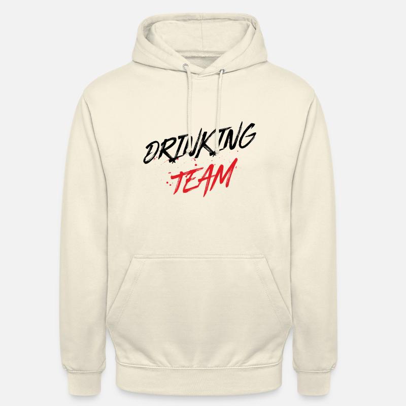 Équipe de consommation d’alcool - Sweat-shirt à capuche unisexe - vanille