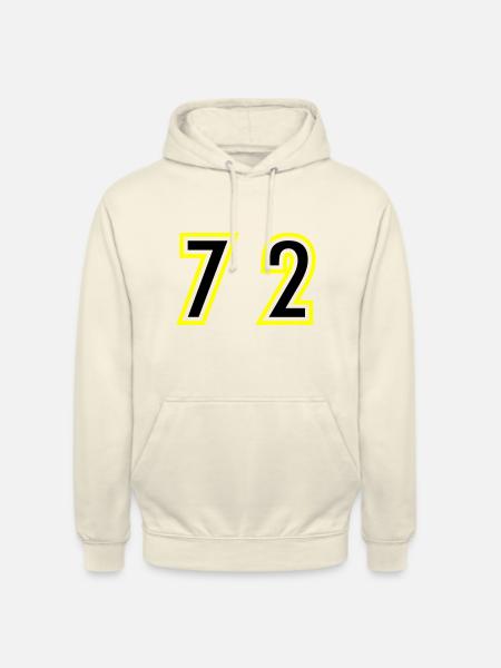 72 Number College - Unisex Hoodie - vanilla