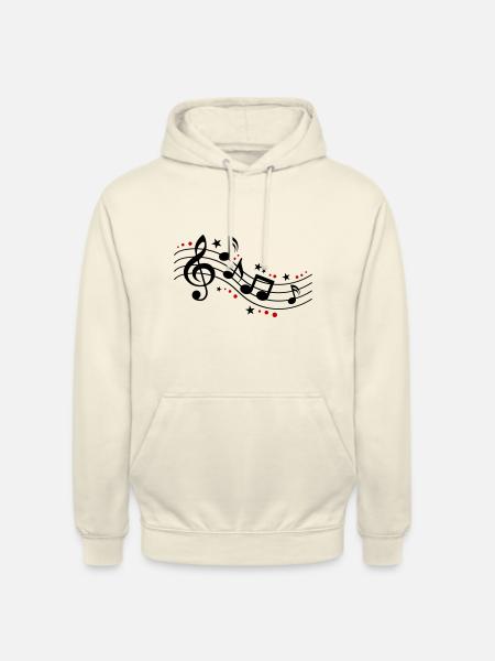 Musical Notes Symbols Music - Unisex Hoodie - vanilla