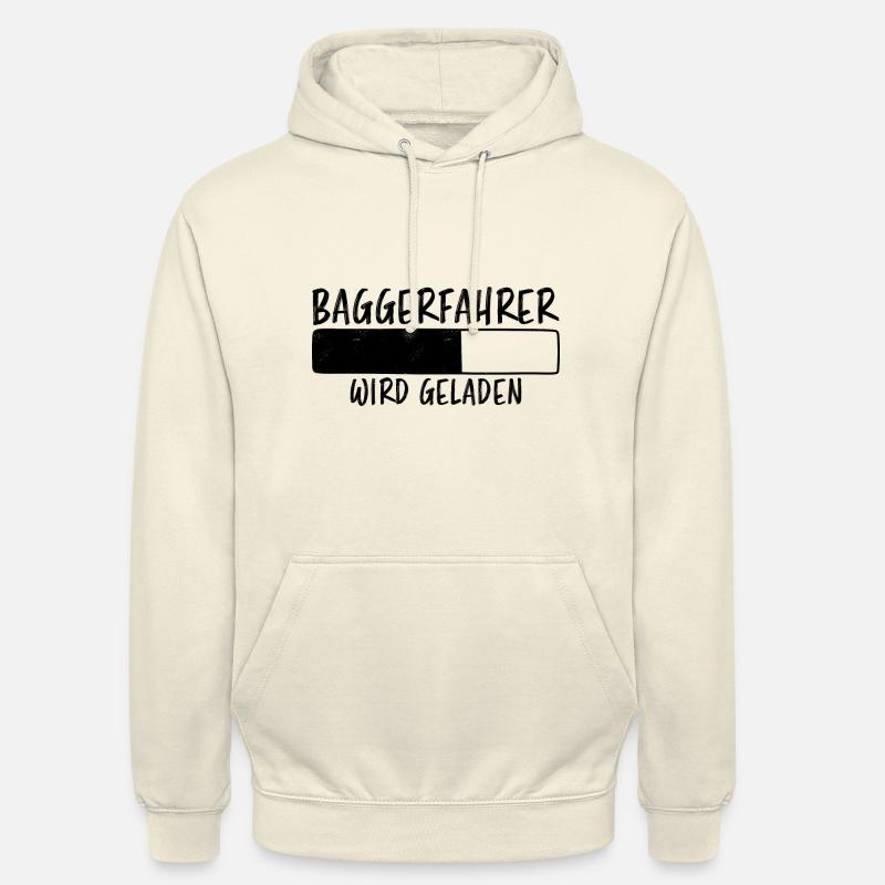 Baggerfahrer Spruch Lustiges Baggerfahrer Geschenk - Unisex Hoodie - Vanille-Milchshake