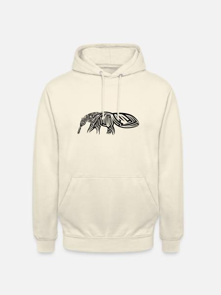 Anteater Tribal Tattoo - Unisex Hoodie - vanilla