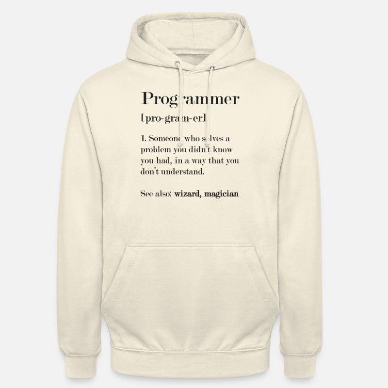 Programmeurs - Sweat-shirt à capuche unisexe - vanille