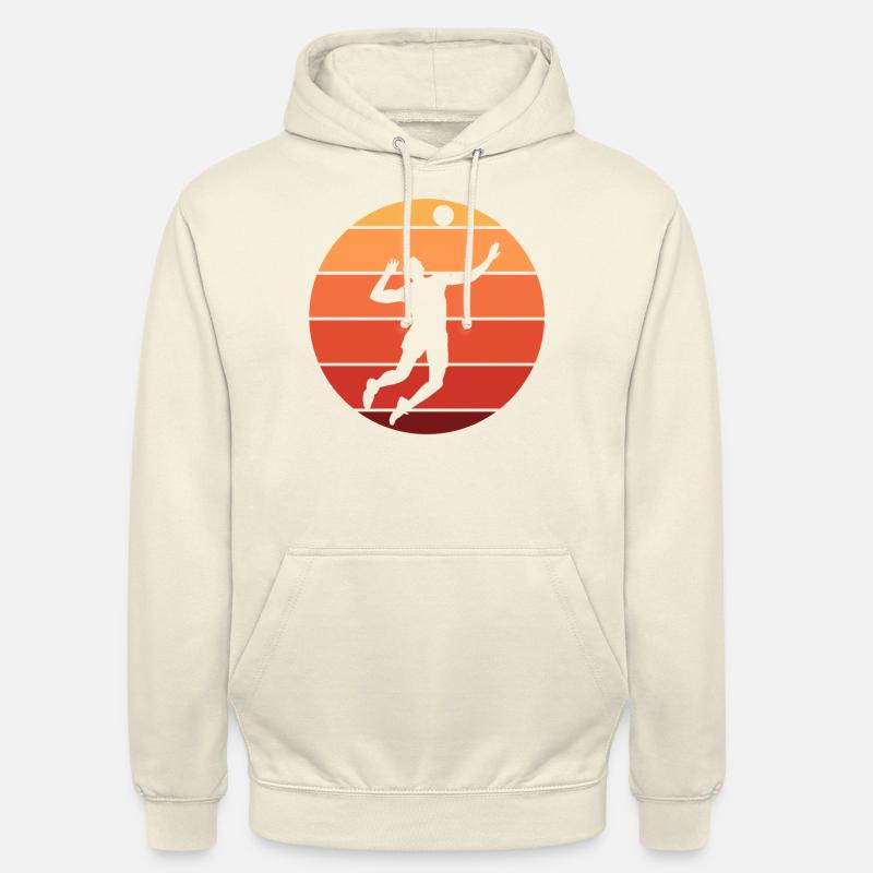 Beach volley - Felpa con cappuccio unisex - milkshake