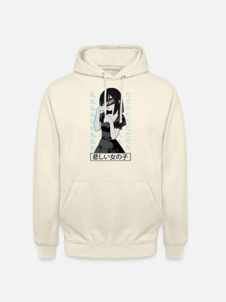 Anime Sad Waifu - Unisex Hoodie - Vanille-Milchshake