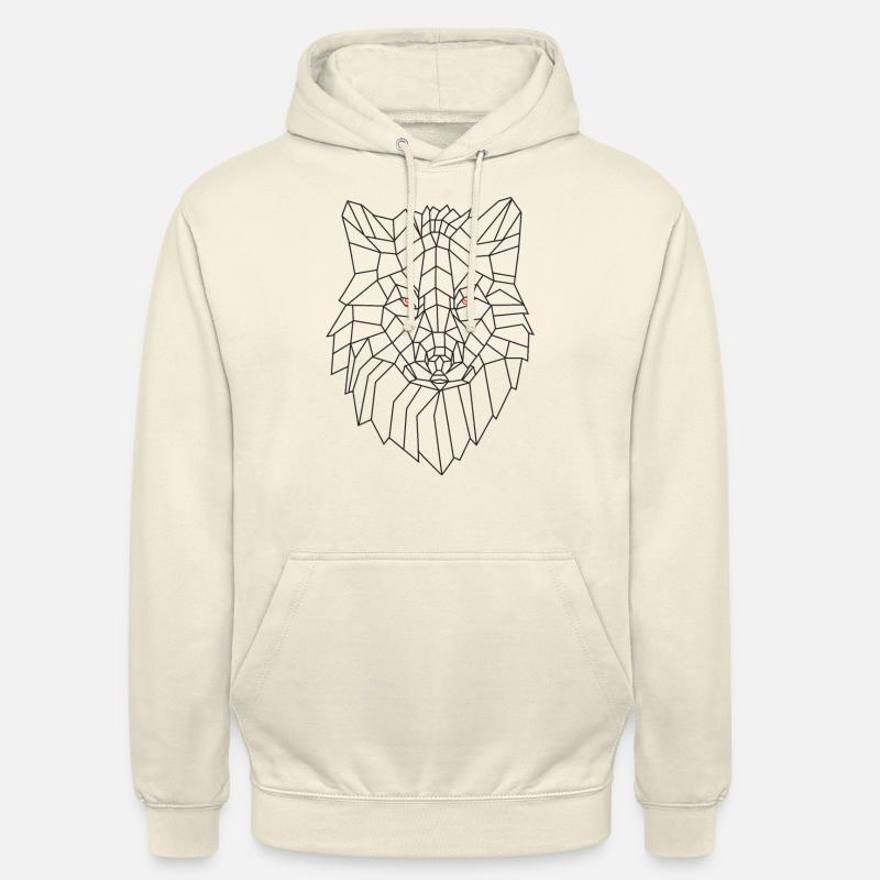Abstrakter Wolf - Unisex Hoodie - Vanille-Milchshake