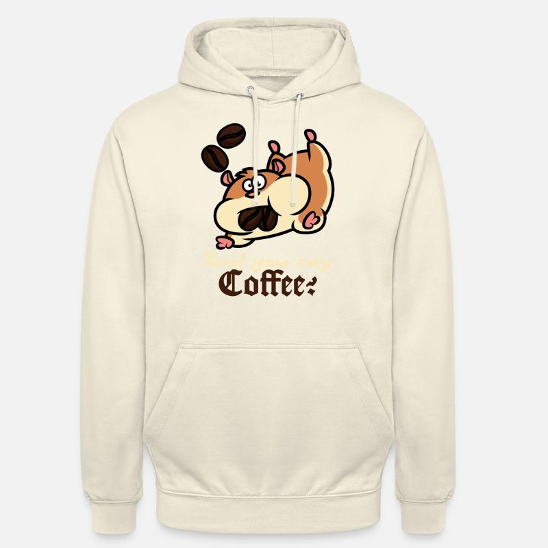 Tu as dit café Hamster - Sweat-shirt à capuche unisexe - vanille