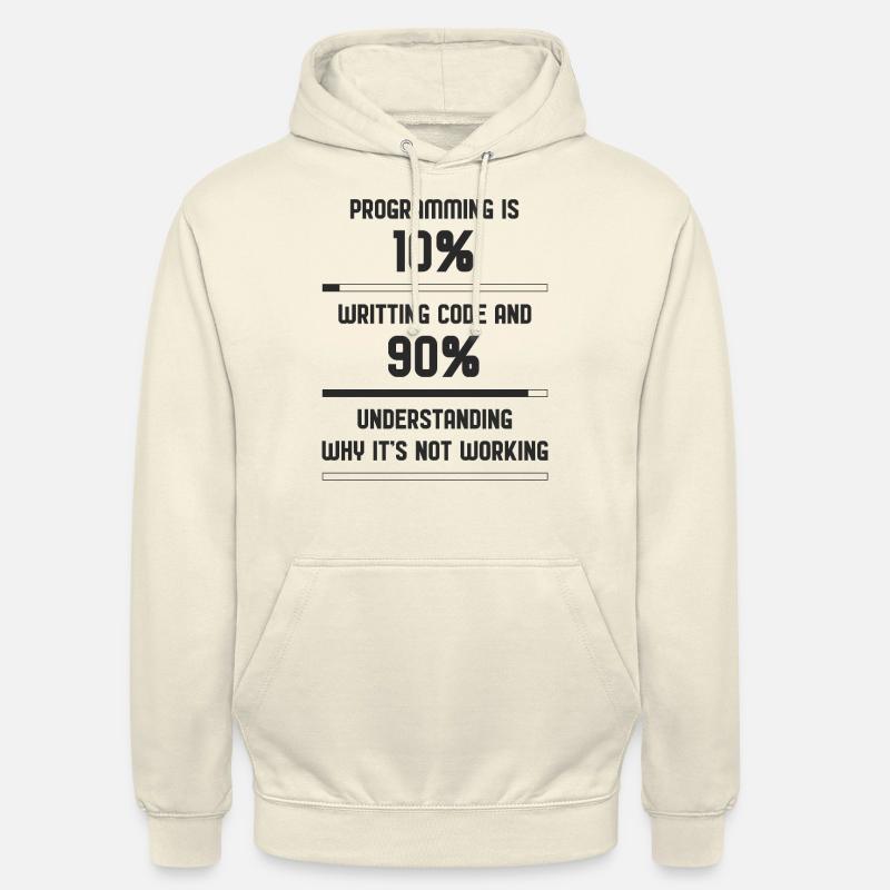 Programming code Funny - Unisex Hoodie - vanilla