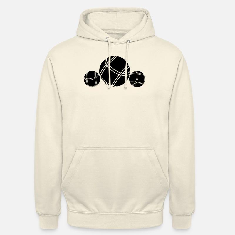 Boule Petanque Boccia Boules - Sweat-shirt à capuche unisexe - vanille