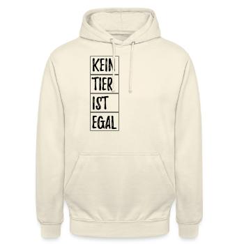 Vegan vegetarisch Vegetarier Veganer Ernährung - Unisex Hoodie - Vanille-Milchshake - Vorne - Alina (178cm) & Michal (187cm)