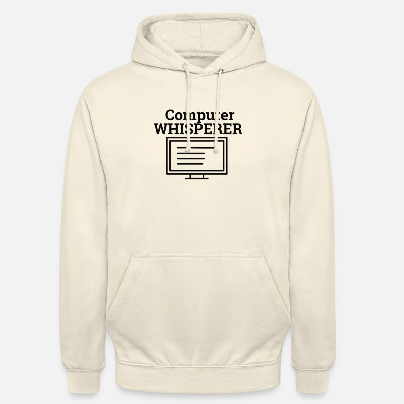 « Computer Whisperer » | Informatique - Sweat-shirt à capuche unisexe - vanille