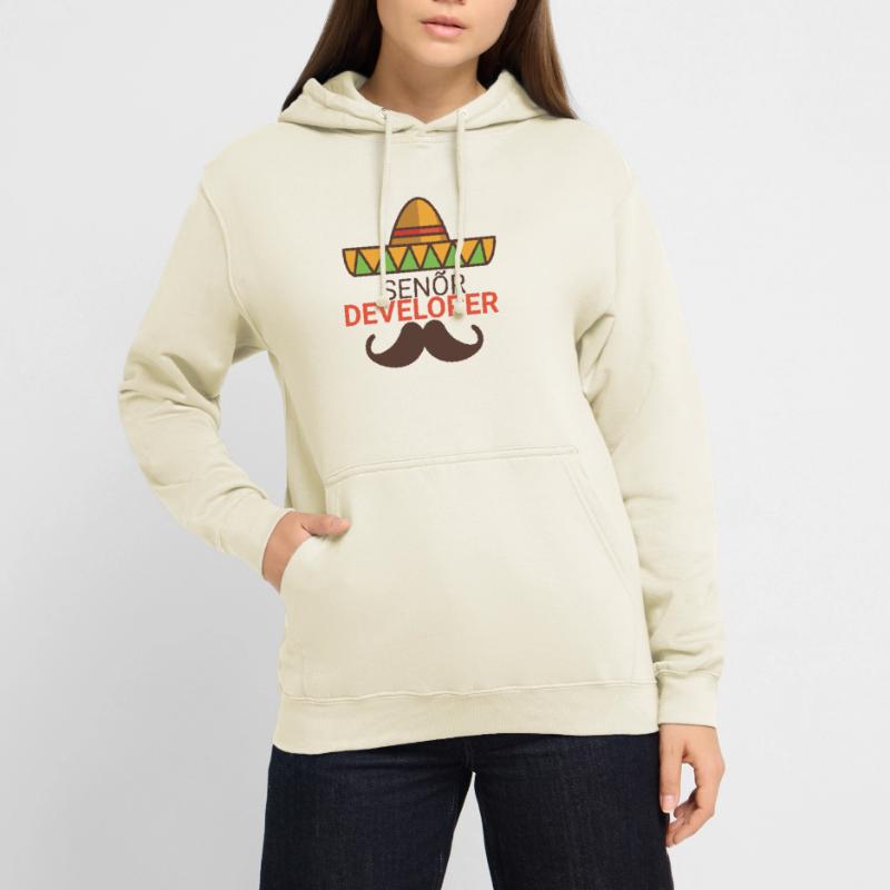 « Senor Developer, Senior Developer » | Programmeurs Sweat-shirt à capuche unisexe