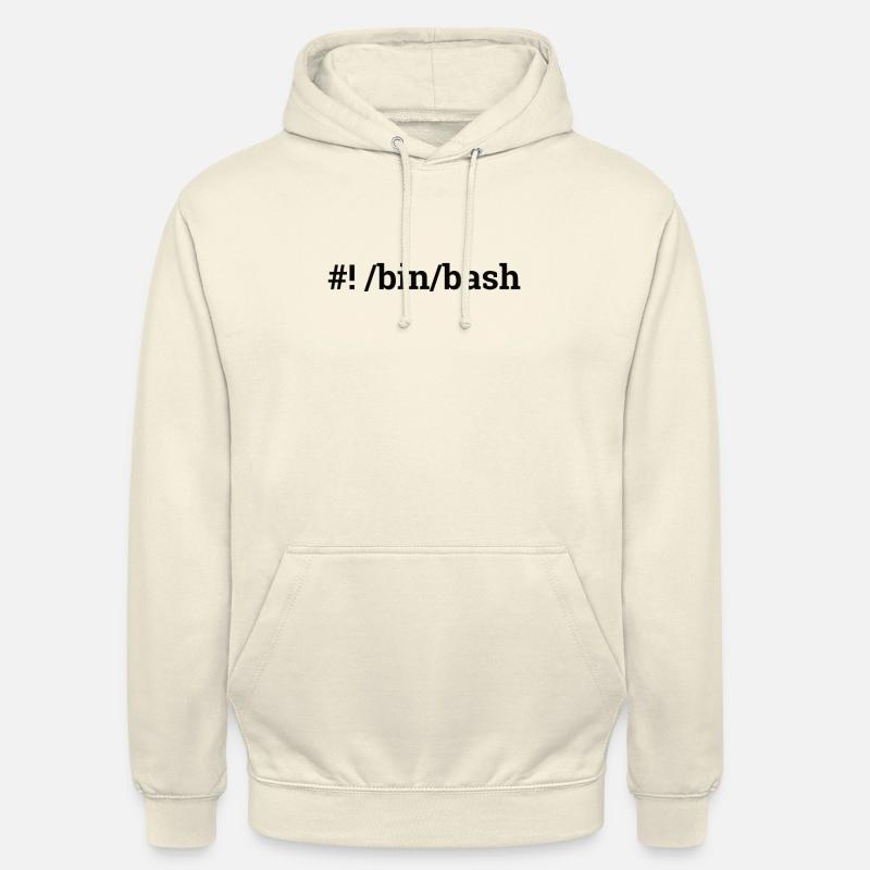 "/bin/bash" | Admin, Informatik - Unisex Hoodie - Vanille-Milchshake