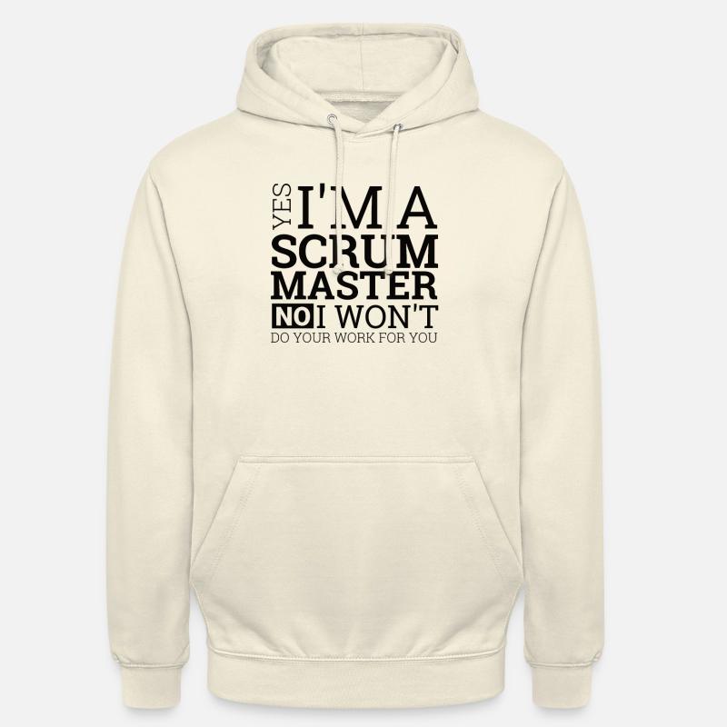 "Scrum Master" | Programmierer - Unisex Hoodie - Vanille-Milchshake