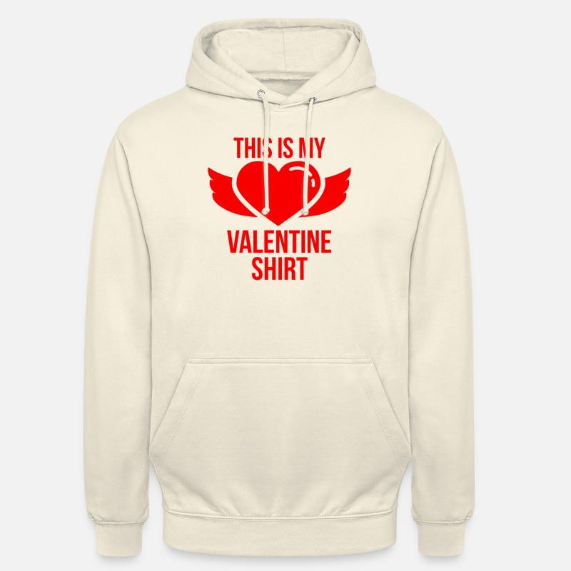 Saint-Valentin, Saint-Valentin, Saint-Valentin - Sweat-shirt à capuche unisexe - vanille