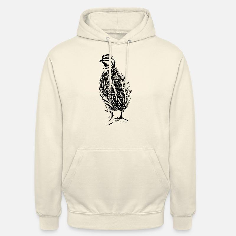 Conception de caille - Sweat-shirt à capuche unisexe - vanille