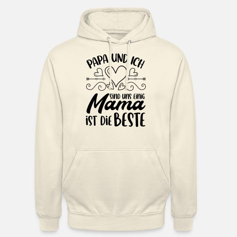 Geschenk für Muttertag Mutter - Unisex Hoodie - Vanille-Milchshake