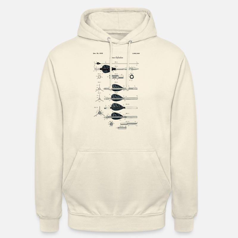 Tir à l’arc Définition Flèche - Sweat-shirt à capuche unisexe - vanille