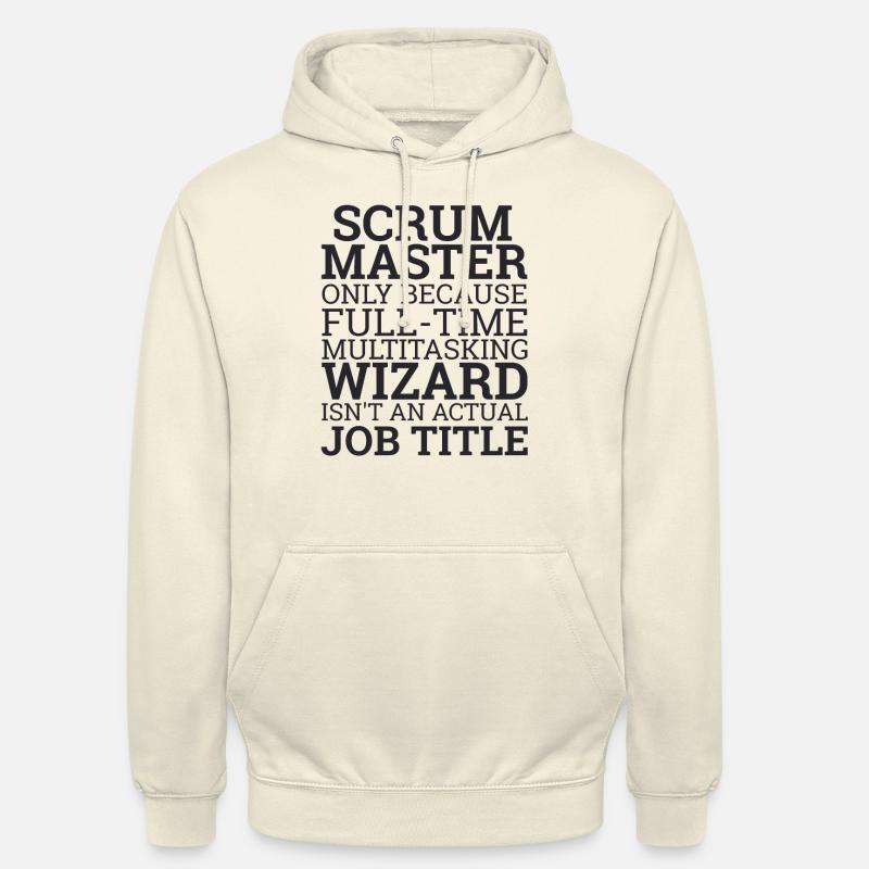 « Scrum Master » | Scrum Master - Sweat-shirt à capuche unisexe - vanille