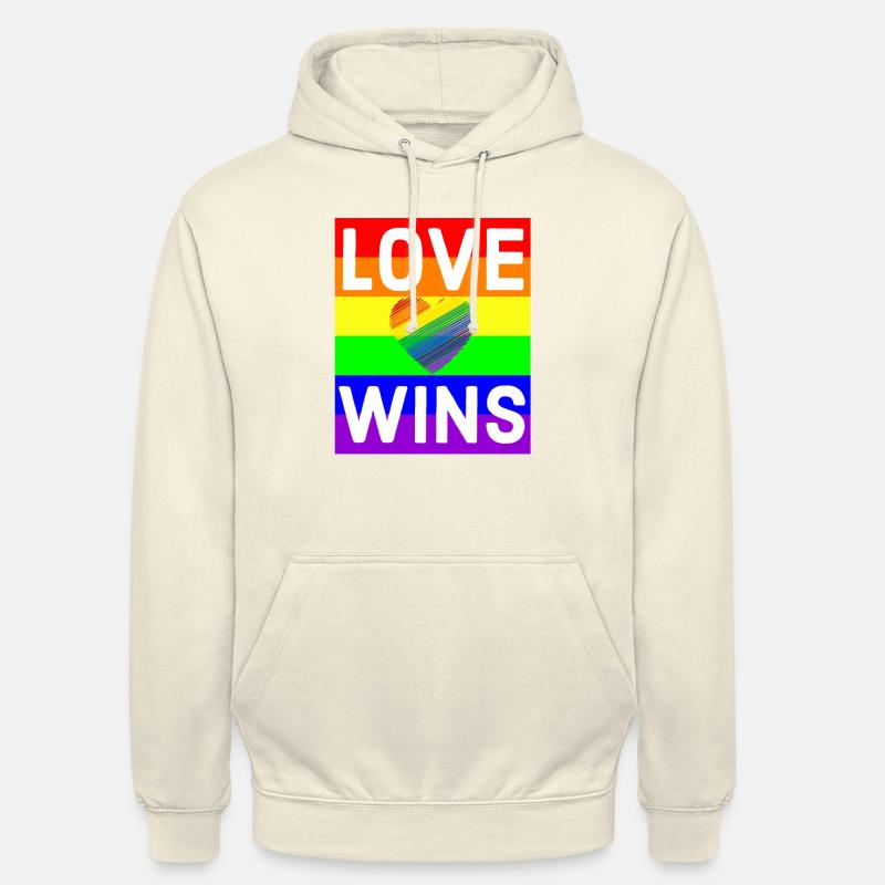 Regenbogen, Regenbogen, Regenbogen, Regenbogen, Regenbogen - Unisex Hoodie - Vanille-Milchshake