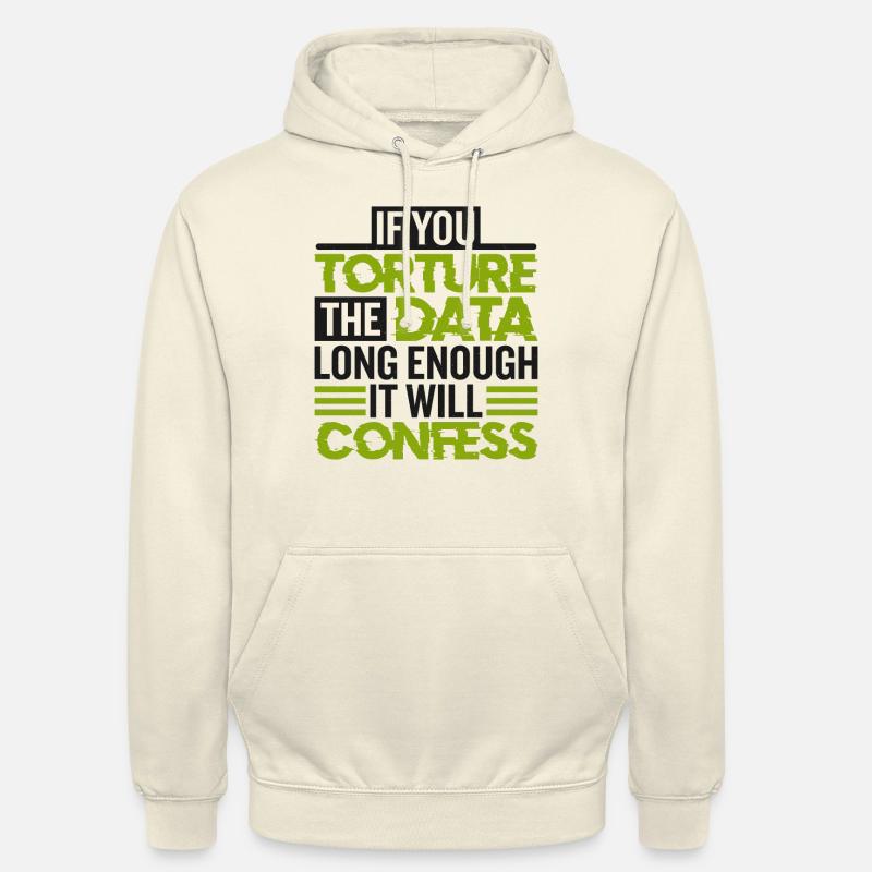 Statistici e statistiche - Felpa con cappuccio unisex - milkshake