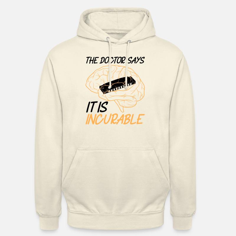 Harmonica Joueur d’harmonica - Sweat-shirt à capuche unisexe - vanille