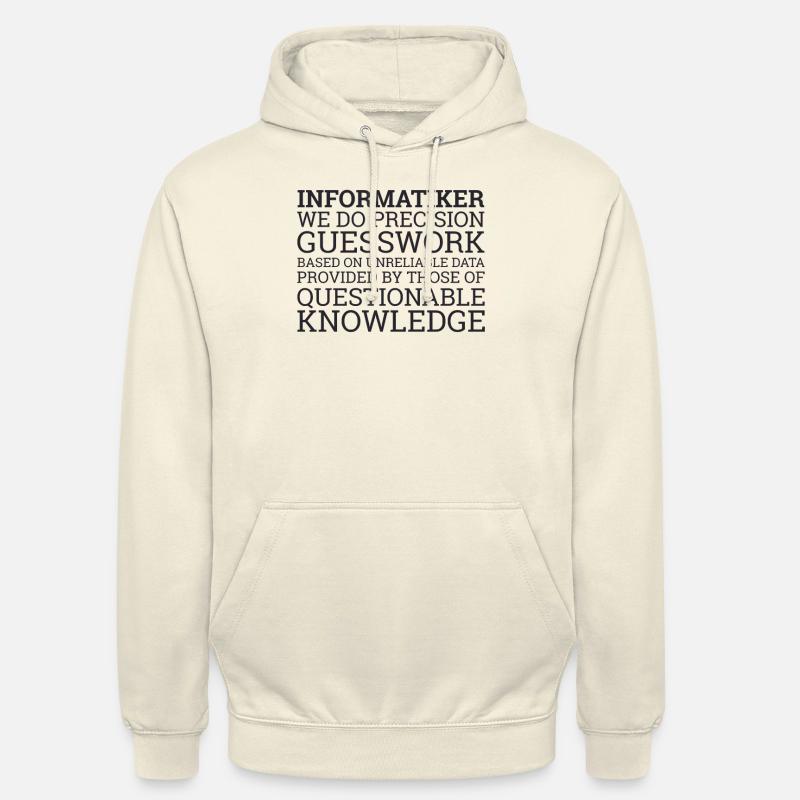 "Devinette scientifique informatique | Informatique" - Sweat-shirt à capuche unisexe - vanille