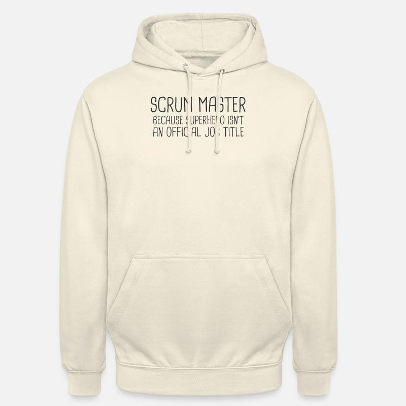 « Scrum Master Superhero | » Scrum Master" » - Sweat-shirt à capuche unisexe - vanille