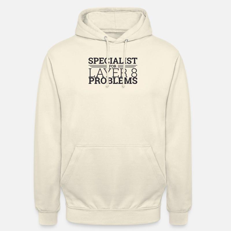 "Layer 8 Specialist | Admin" - Unisex Hoodie - Vanille-Milchshake