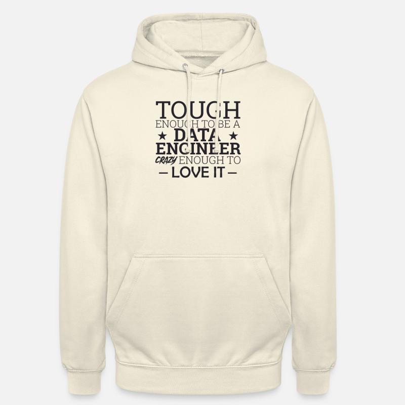 "Data Engineer Crazy | Data Scientist" - Unisex Hoodie - Vanille-Milchshake