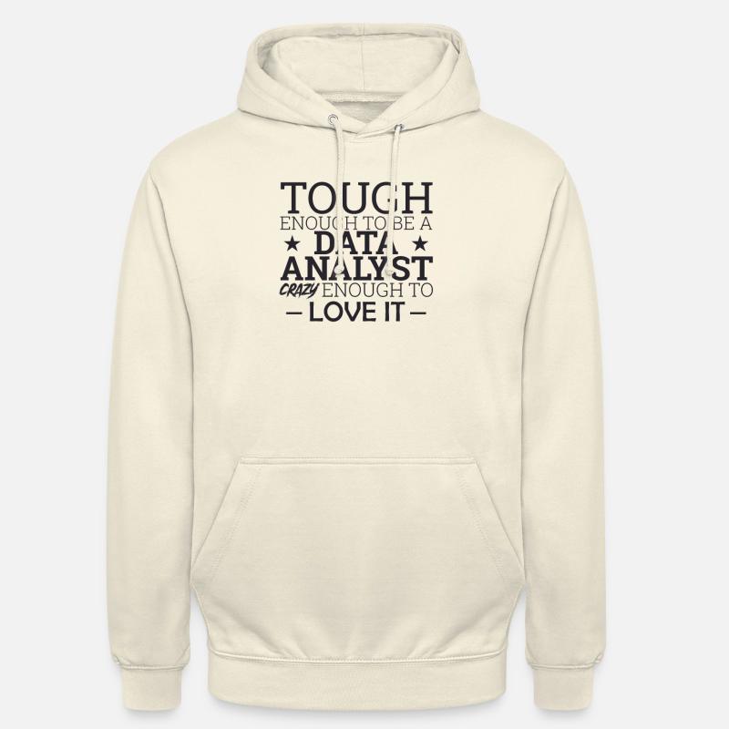 "Data Analyst Crazy | Data Scientist" - Unisex Hoodie - Vanille-Milchshake