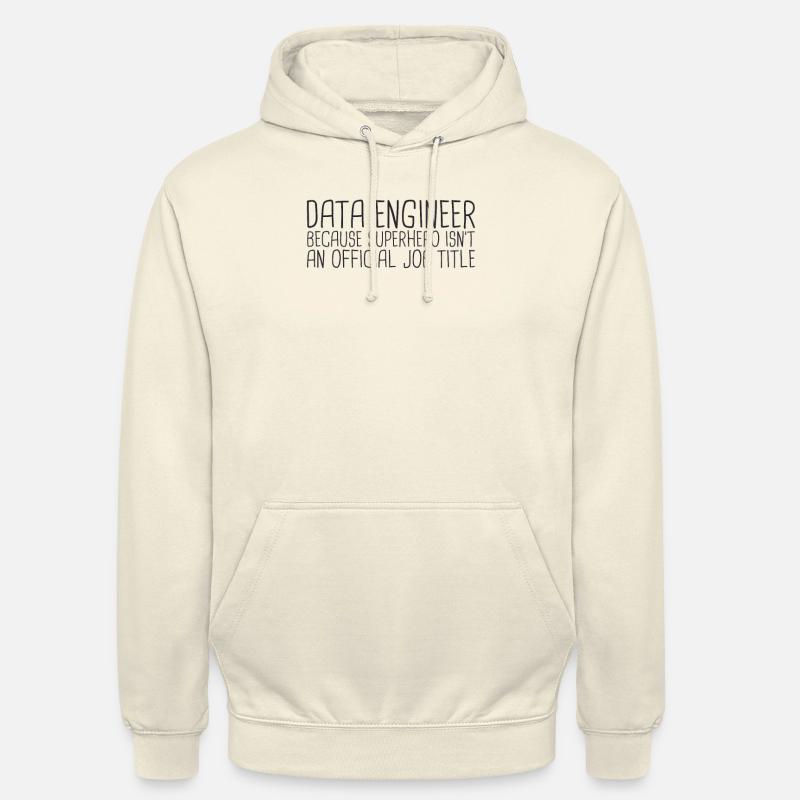 "Data Engineer Superhero | Data Scientist" - Unisex Hoodie - Vanille-Milchshake