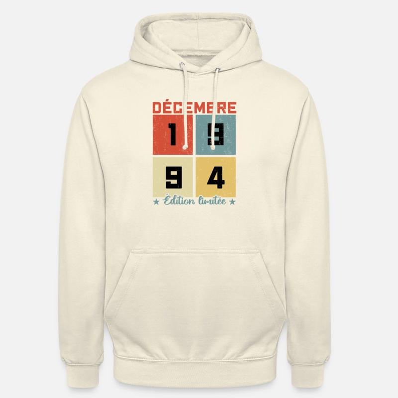 Décembre 1994 - Cadeau D'anniversaire - - Sweat-shirt à capuche unisexe - vanille