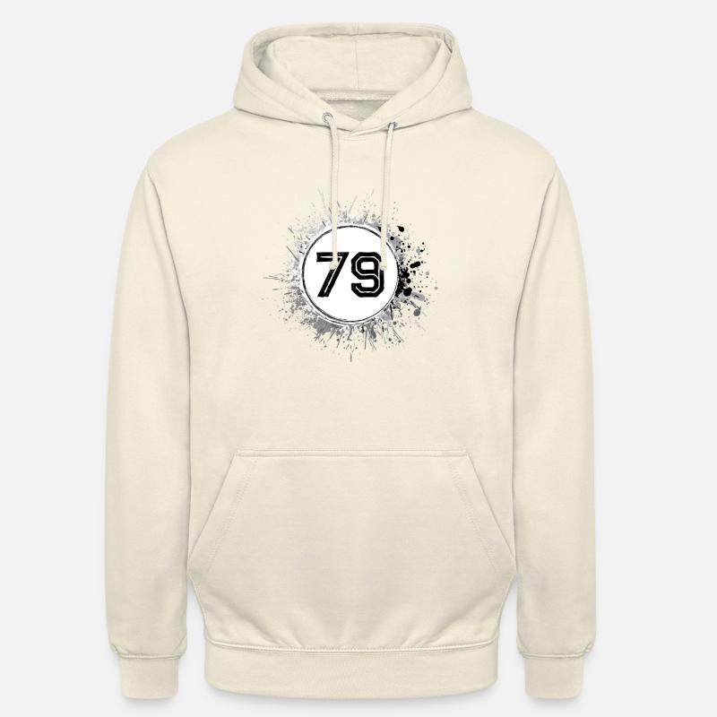 79 Nombre d’objets blob - Sweat-shirt à capuche unisexe - vanille
