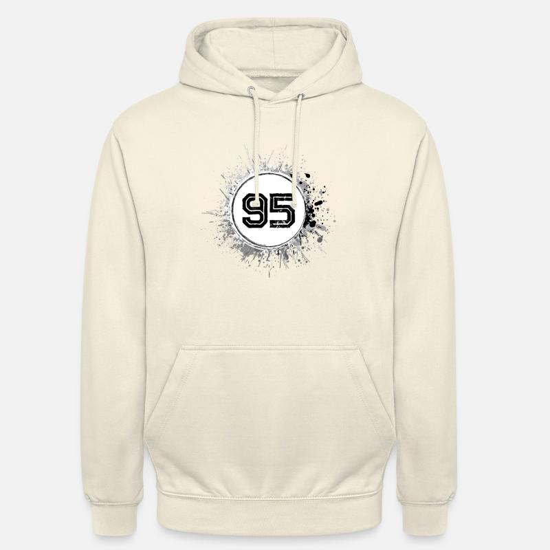 95 Nombre d’objets blob - Sweat-shirt à capuche unisexe - vanille